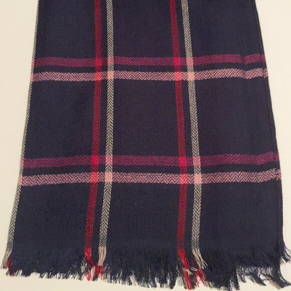 Talbots NWT Herringbone Scarf/Wrap India Ink - Picture 4 of 5